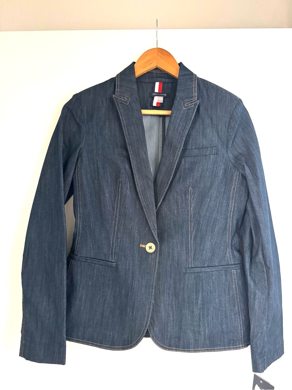 Tommy Hilfiger Dark Blue Denim Blazer Jacket